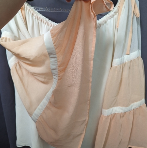 1. State Color Block Off The Shoulder Top Sz S - Picture 4 of 6